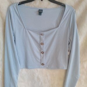 crop top long sleeve wild fable